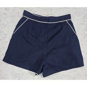 Vita Grace Shorts Julianna Day Shorts Navy w/ White Trim, Sailor, Preppy,  Sz S